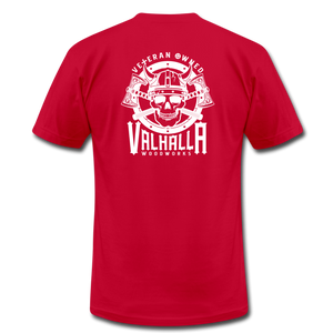 Valhalla Woodworks So.Much.Sanding. T-Shirt - red