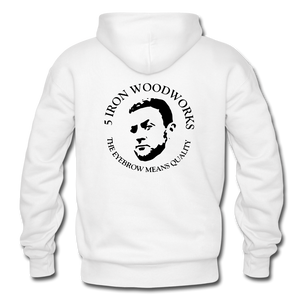 5 Iron Woodworks Hoodie - white