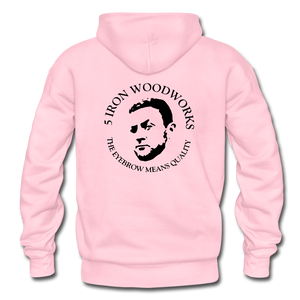 5 Iron Woodworks Hoodie - light pink