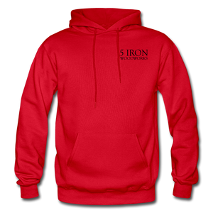 5 Iron Woodworks Hoodie - red