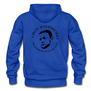 5 Iron Woodworks Hoodie - royal blue