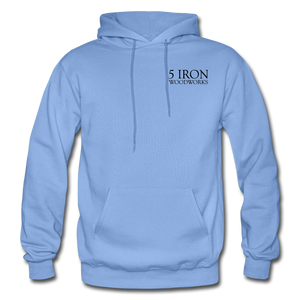 5 Iron Woodworks Hoodie - carolina blue