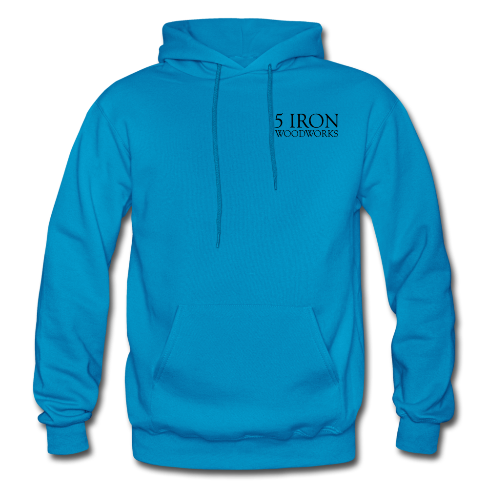 5 Iron Woodworks Hoodie - turquoise