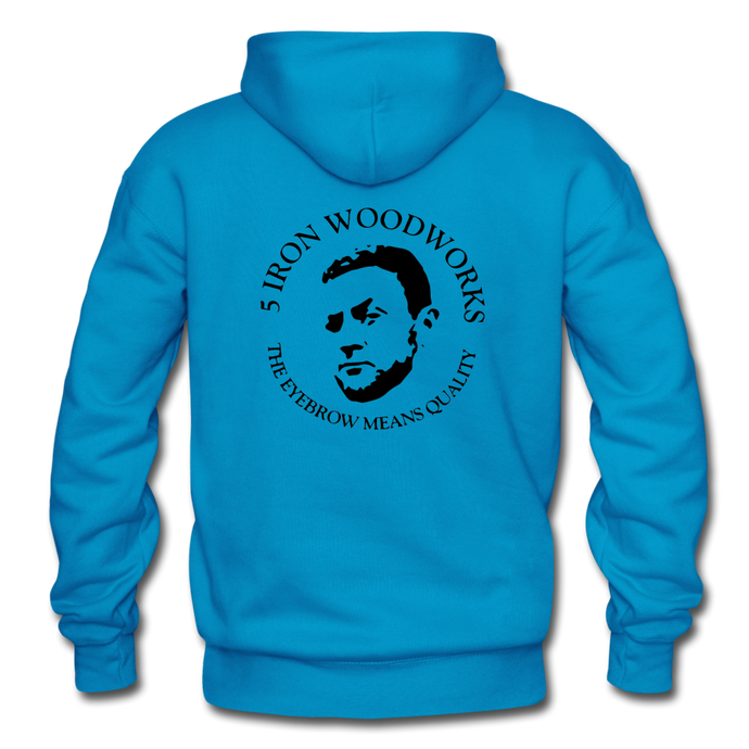 5 Iron Woodworks Hoodie - turquoise