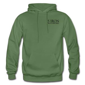 5 Iron Woodworks Hoodie - military green