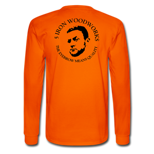 5 Iron Woodworking Long Sleeve T-Shirt - orange