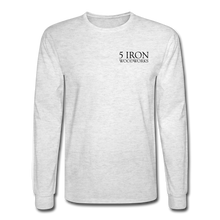 Load image into Gallery viewer, 5 Iron Woodworking Long Sleeve T-Shirt - light heather gray
