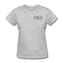 Load image into Gallery viewer, 5 iron Woodworks Women&#39;s T-Shirt - heather gray
