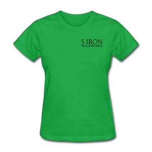 5 iron Woodworks Women's T-Shirt - bright green