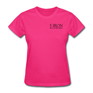 5 iron Woodworks Women's T-Shirt - fuchsia