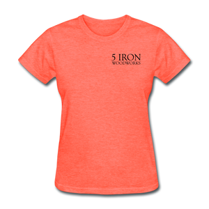 5 iron Woodworks Women's T-Shirt - heather coral