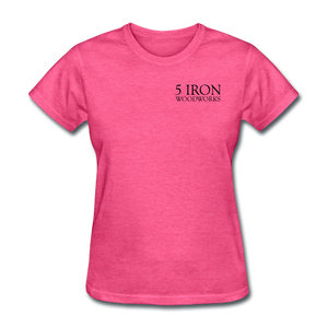 5 iron Woodworks Women's T-Shirt - heather pink