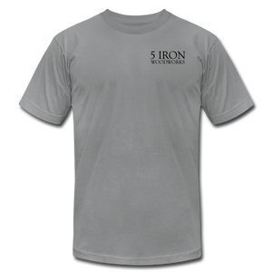 5 Iron Woodworks Premium T-Shirt - slate