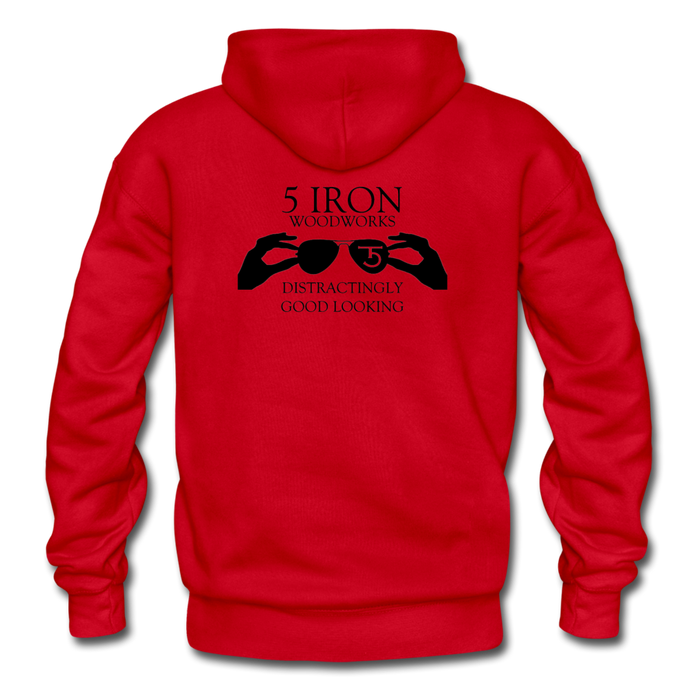 5 Iron Woodworks Hoodie - red