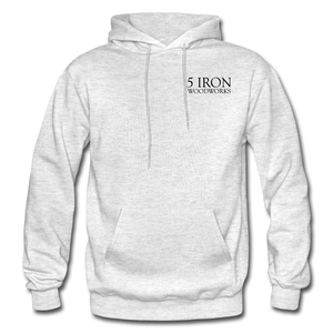 5 Iron Woodworks Hoodie - light heather gray