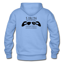 Load image into Gallery viewer, 5 Iron Woodworks Hoodie - carolina blue
