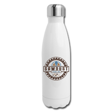 Load image into Gallery viewer, Sawdust Talk Insulated Stainless Steel Water Bottle - white
