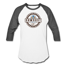 Load image into Gallery viewer, Sawdust Talk Raglan T-Shirt - white/charcoal
