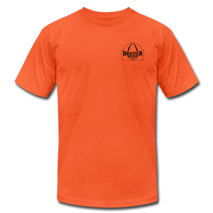 Never Stop Building Breuer Builds Premium T-Shirt - orange