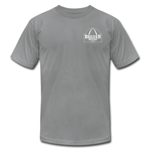 Support over Competition Breuer Builds Premium T-Shirt - slate