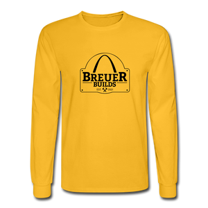 Breuer Builds Long Sleeve T-Shirt - gold