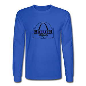 Breuer Builds Long Sleeve T-Shirt - royal blue