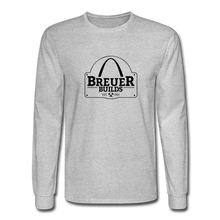 Load image into Gallery viewer, Breuer Builds Long Sleeve T-Shirt - heather gray
