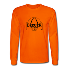 Load image into Gallery viewer, Breuer Builds Long Sleeve T-Shirt - orange
