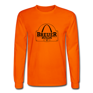 Breuer Builds Long Sleeve T-Shirt - orange