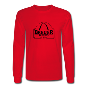 Breuer Builds Long Sleeve T-Shirt - red