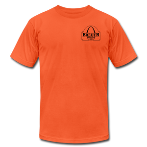 Never Stop Building Breuer Builds Premium T-Shirt - orange