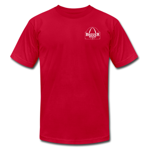 Support over Competition 2 Beuer Builds Premium T-Shirt - red