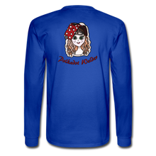 Load image into Gallery viewer, Polkdot Welder Long Sleeve T-Shirt - royal blue
