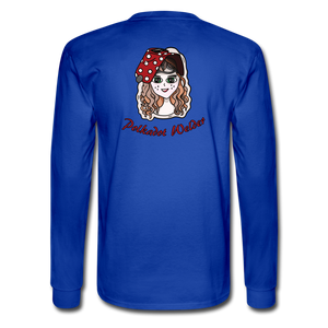 Polkdot Welder Long Sleeve T-Shirt - royal blue