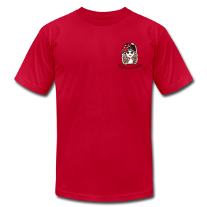 Polkadot Welder Premium T-Shirt - red
