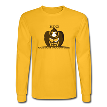 Load image into Gallery viewer, KTG Custom Woodwork Long Sleeve T-Shirt - gold
