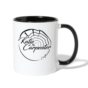 Katie the Carpenter Contrast Coffee Mug - white/black