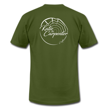 Load image into Gallery viewer, Katie the Carpenter Premium T-Shirt - olive
