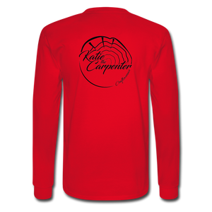 Katie the Carpenter Long Sleeve T-Shirt - red