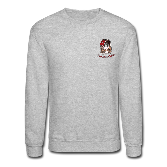 Polkadot Welder Crewneck Sweatshirt - heather gray