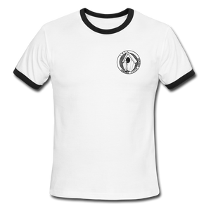 L & E Custom Woodworks Men's Ringer T-Shirt - white/black