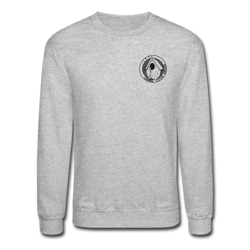 L & E Custom Woodworks Crewneck Sweatshirt - heather gray