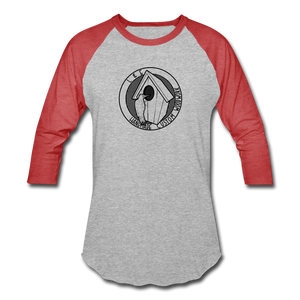 L & E Custom Woodworks Raglan T-Shirt - heather gray/red