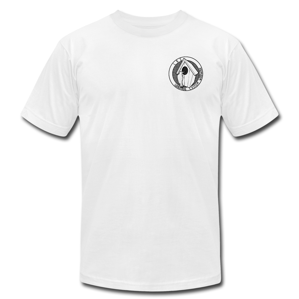 L & E Custom Woodworks  Premium T-Shirt - white