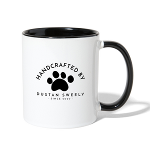 Dustan Sweely Contrast Coffee Mug - white/black