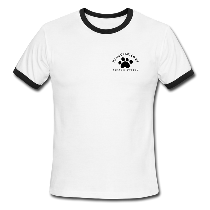 Dustan Sweely Men's Ringer T-Shirt - white/black