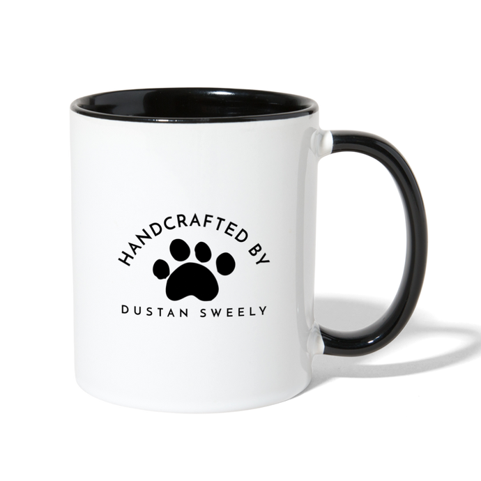 Dustan Sweely Contrast Coffee Mug - white/black