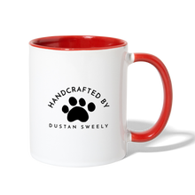 Load image into Gallery viewer, Dustan Sweely Contrast Coffee Mug - white/red
