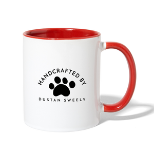 Dustan Sweely Contrast Coffee Mug - white/red