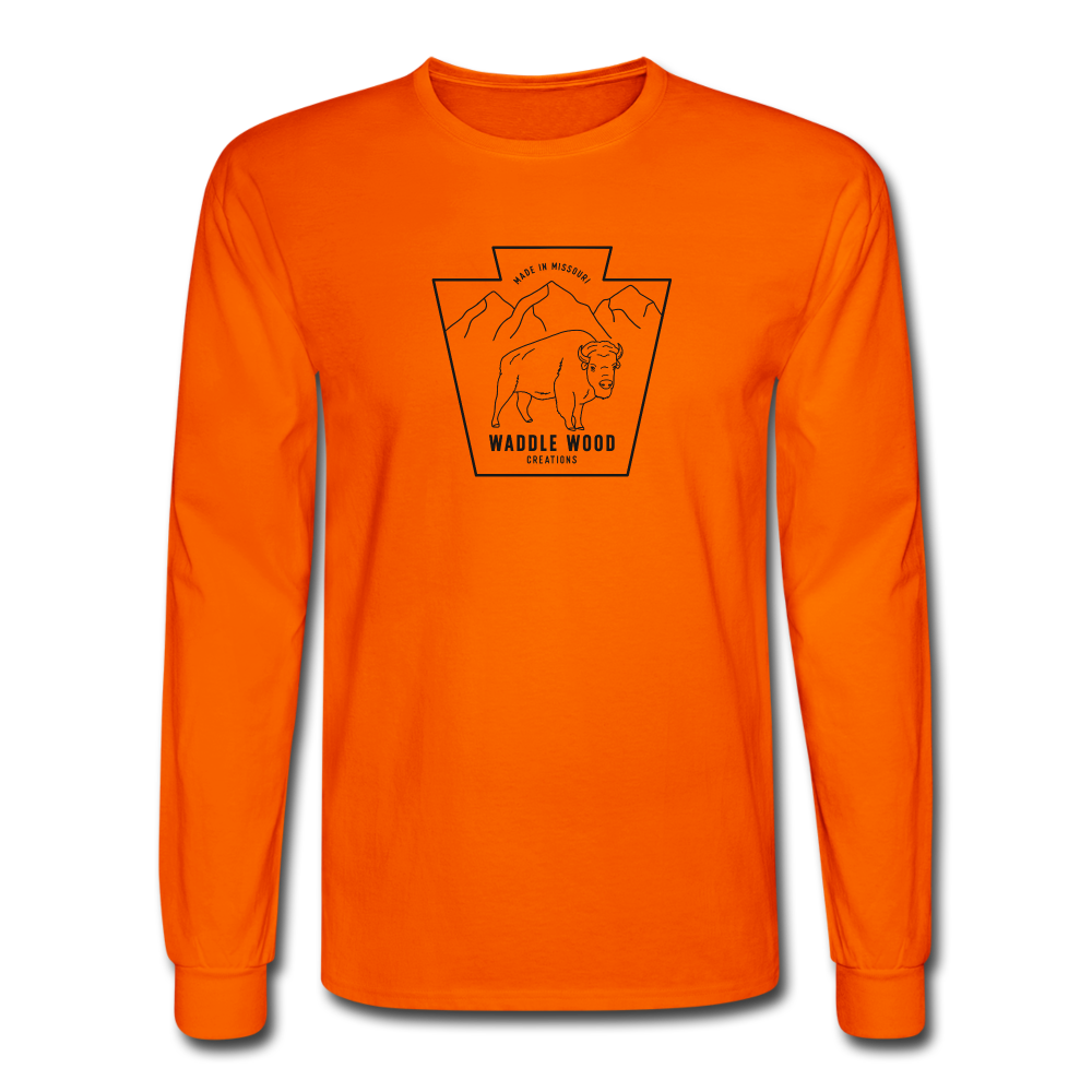 Waddle Wood Creations Long Sleeve T-Shirt - orange